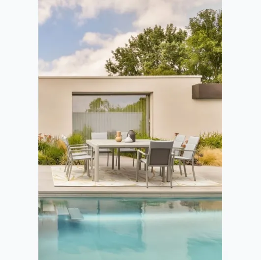 Extendable Kiplin square table by Bizzotto