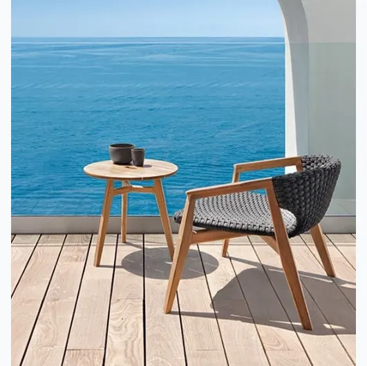 Knit Teak Coffee Table by Ethimo