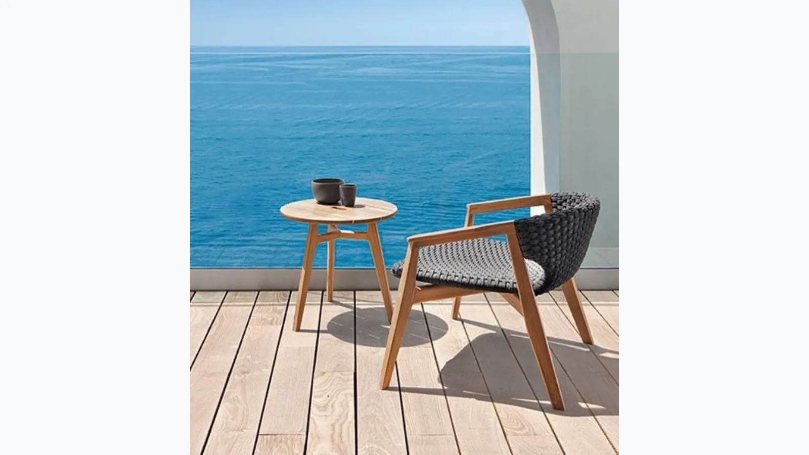 Knit Teak Coffee Table by Ethimo