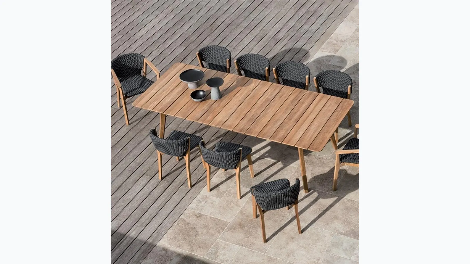 Rectangular Knit table by Ethimo