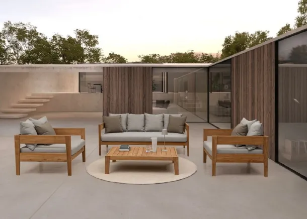 Outdoor Teak furniture Kobo by Bizzotto.