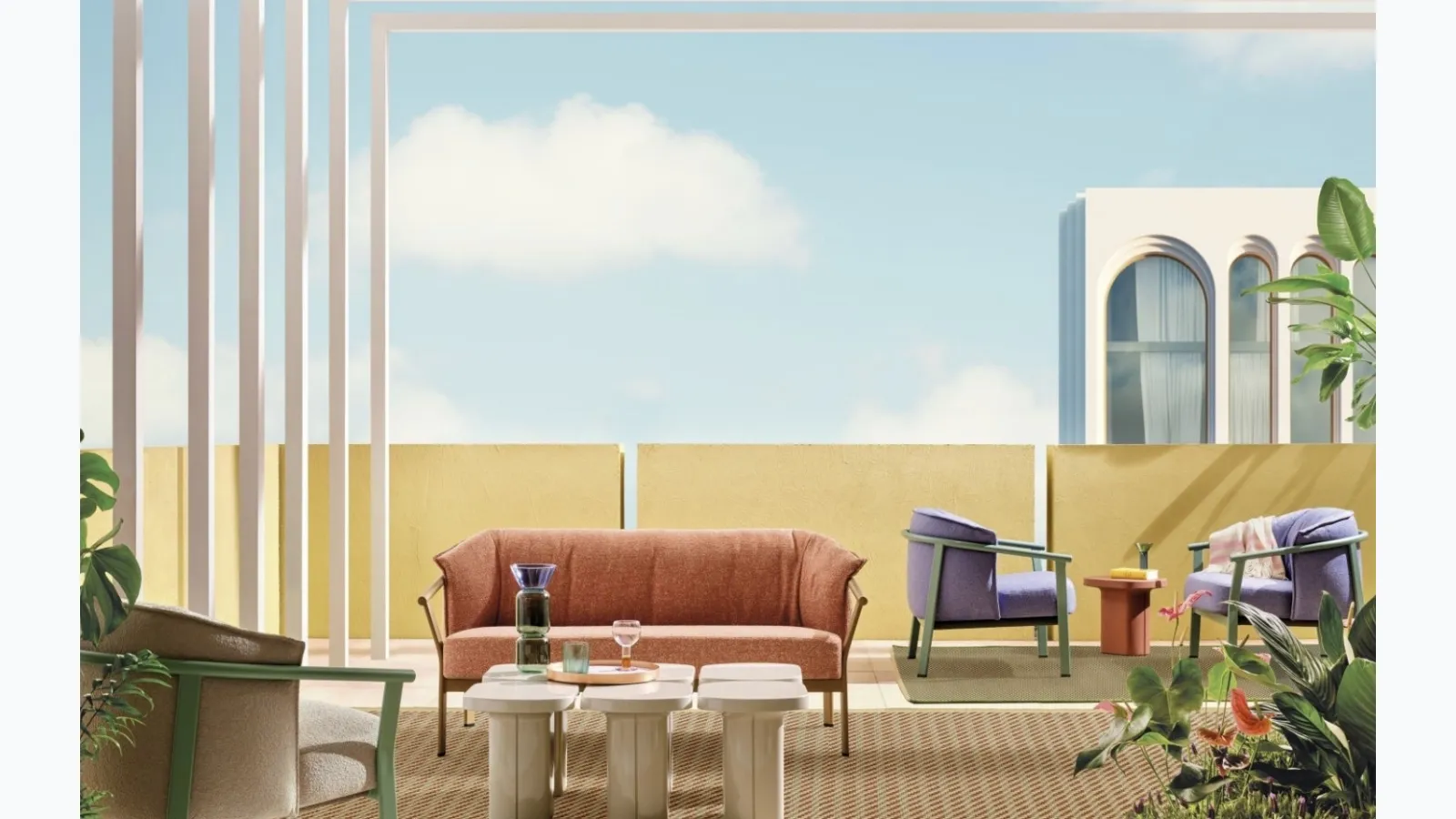 Lamorisse outdoor furniture by Pedrali.