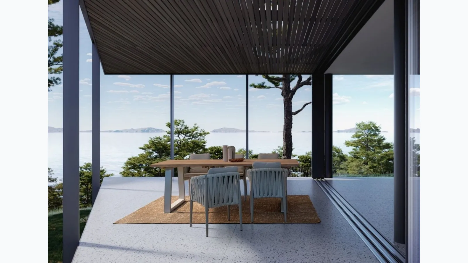 Table with Legend wooden top by Bizzotto.