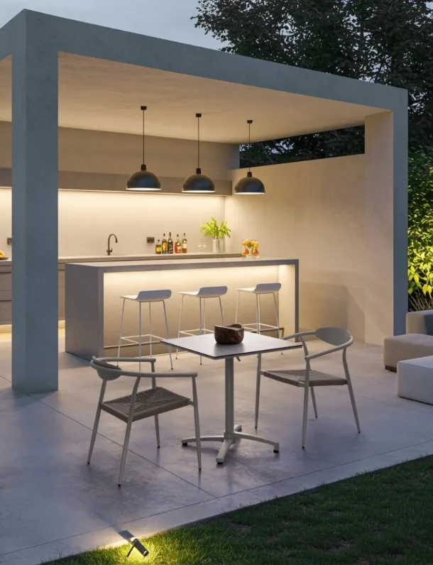 Linares Aluminum Chair by Bizzotto