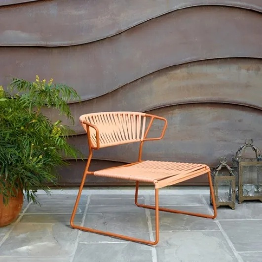 Lisa Lounge Club armchair with PVC weave by Scab Design.