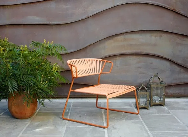 Lisa Lounge Club armchair with PVC weave by Scab Design.