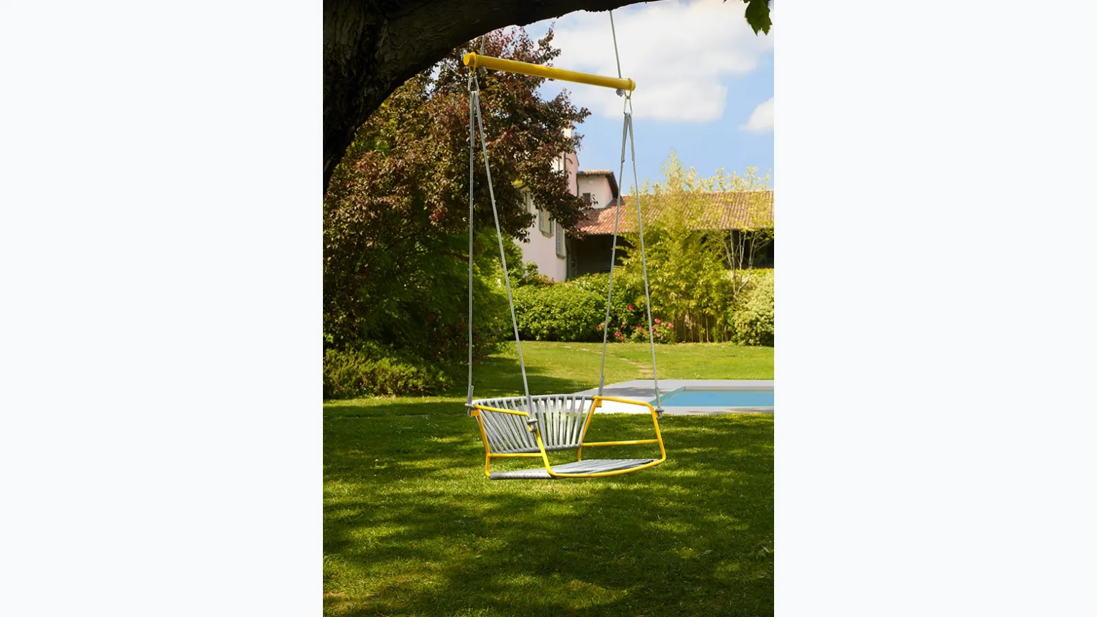 Lisa Swing suspended armchair by Scab Design.
