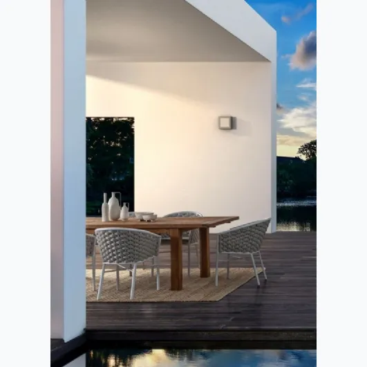 Margalida chair in fabric and aluminum by Bizzotto.