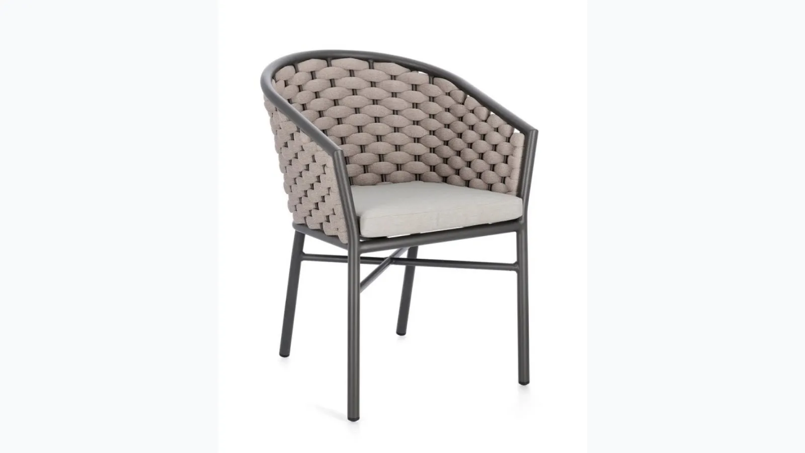 Margalida chair in fabric and aluminum by Bizzotto.