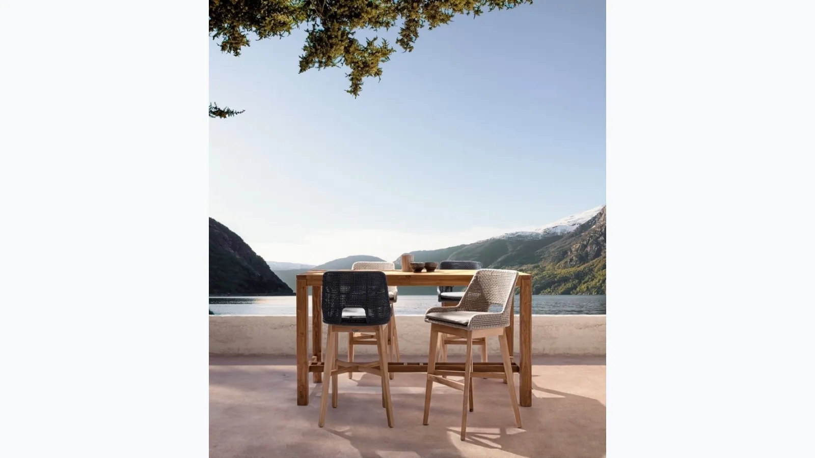 Maricruz table in recycled teak by Bizzotto.