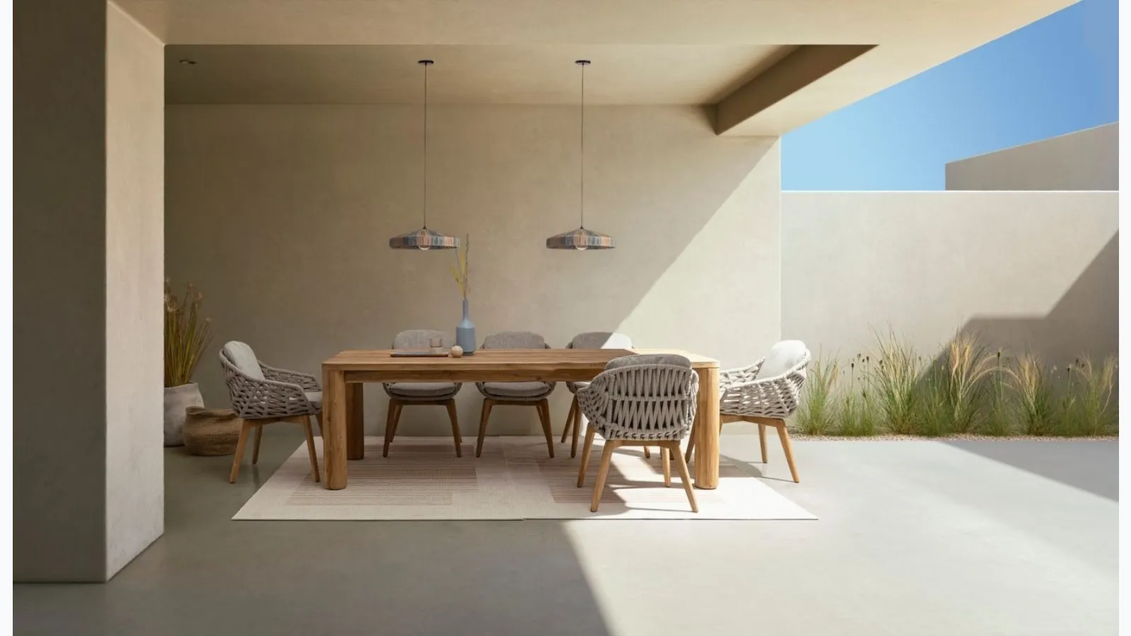 Maverick table in recycled teak by Bizzotto.