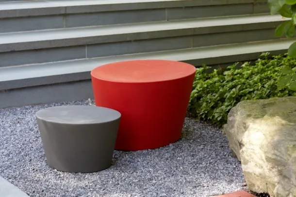 Maya Lin Stone Pouf by Knoll