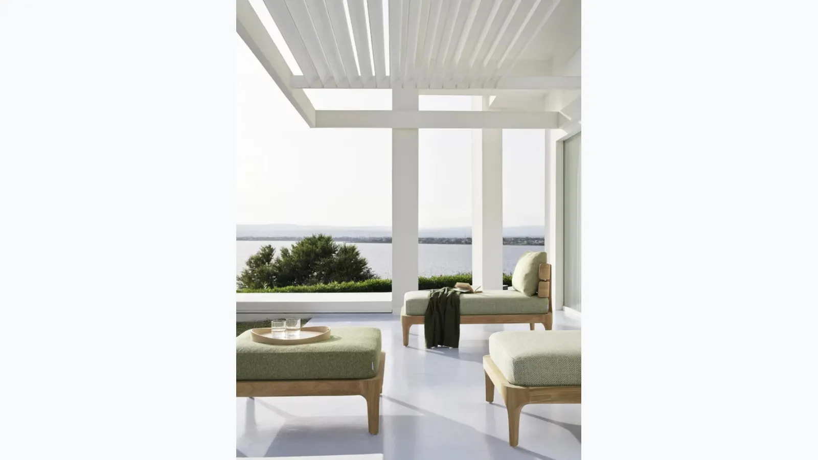 Mediterranean Pouf by Gervason