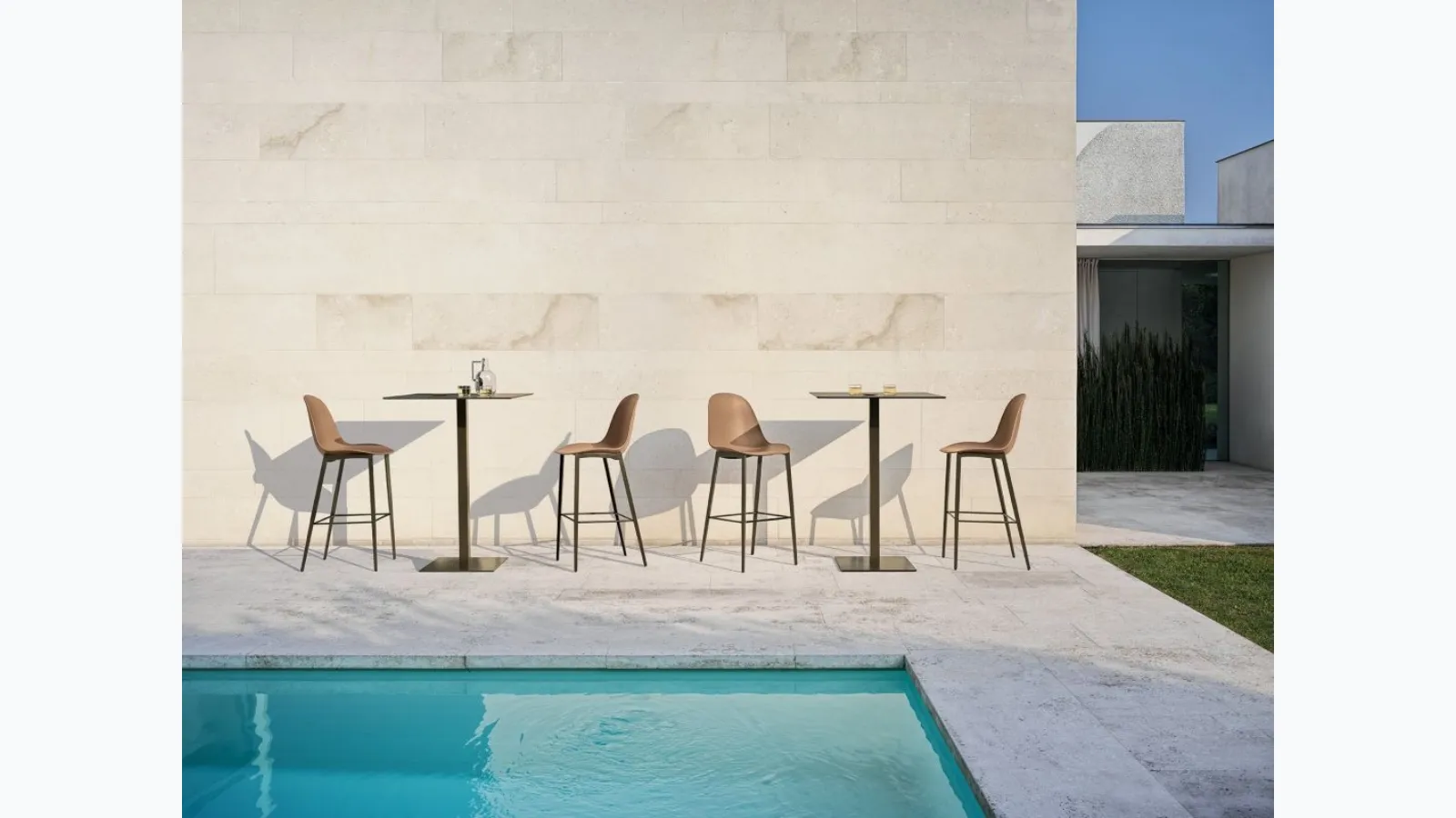 Mood Barstool Outdoor stool by Bontempi.