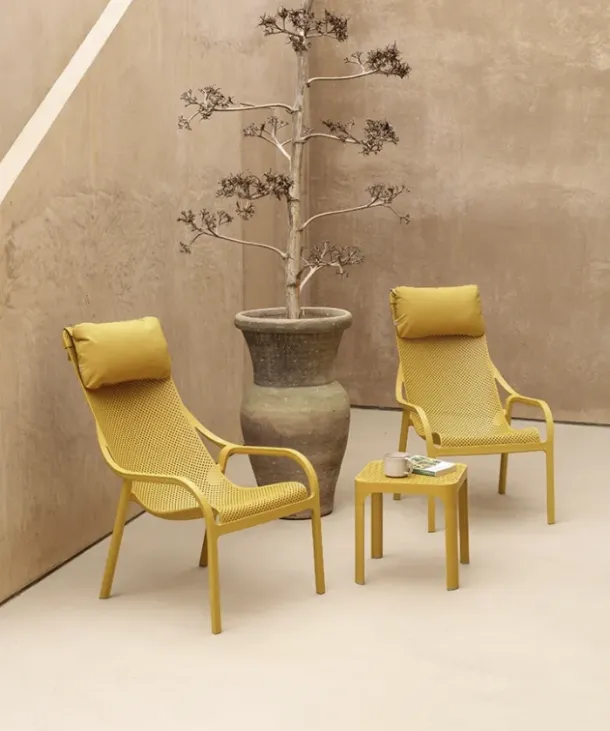 Coffee table in polypropylene Net 40 by Nardi