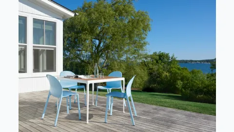 Olivares Aluminum Garden Chair by Knoll.