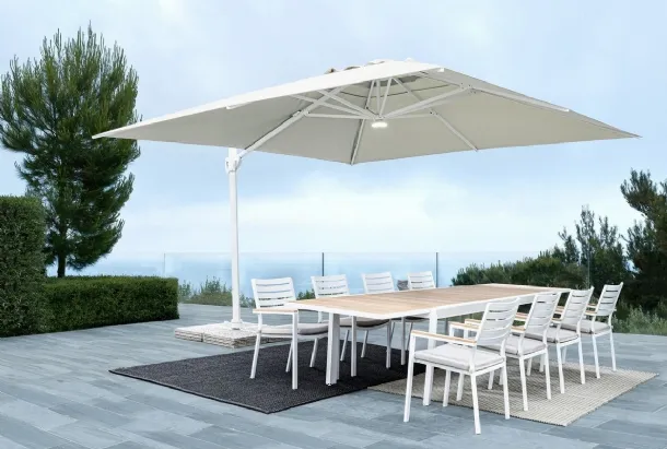 Sun umbrella with aluminum arm Eden by Bizzotto