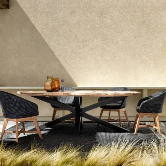 Palmdale Teak Table by Bizzotto