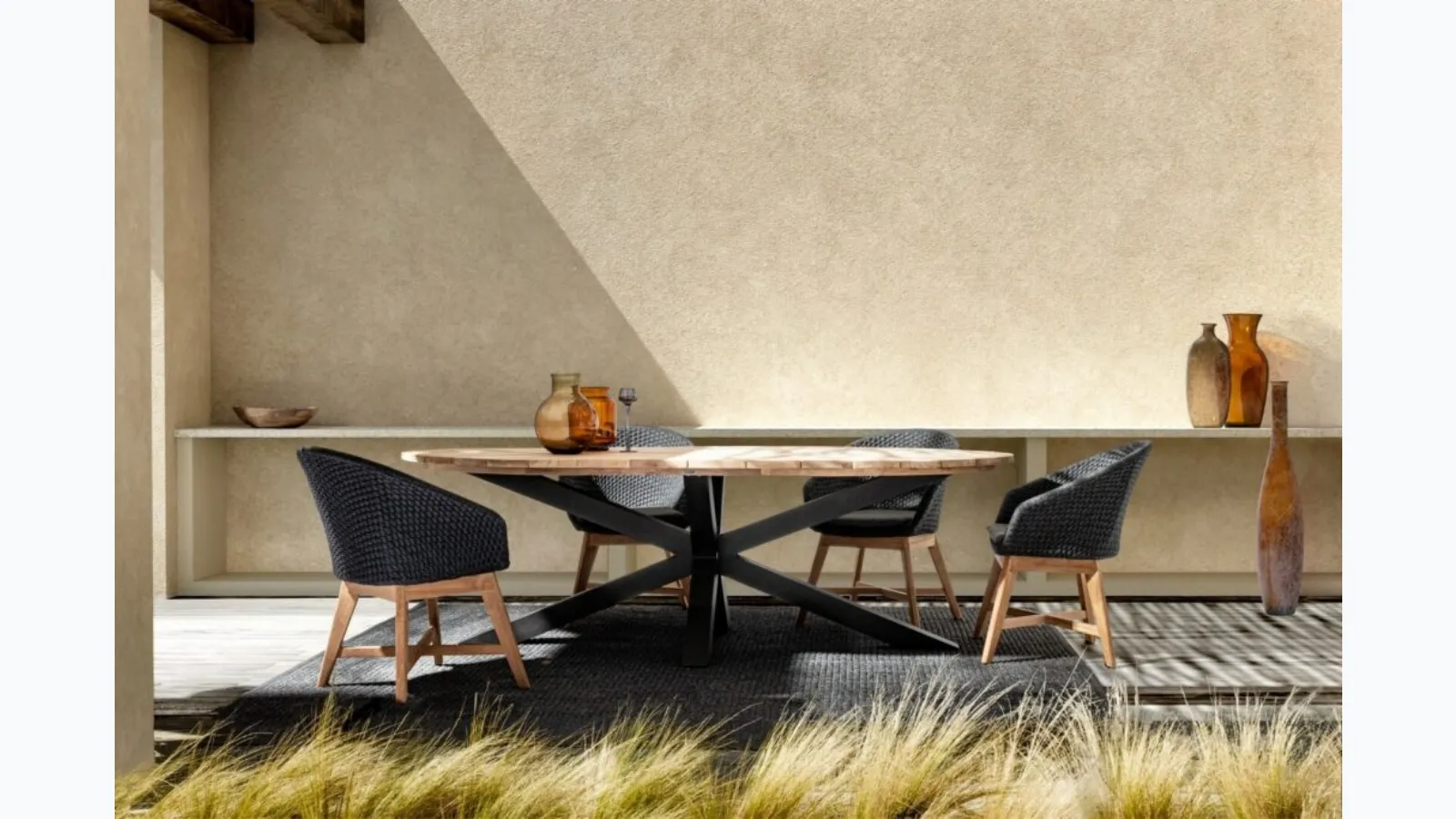 Palmdale Teak Table by Bizzotto
