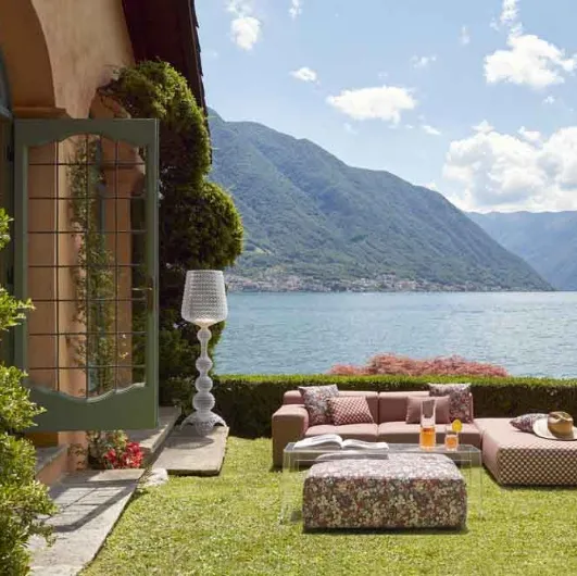 Kartell's Plastic Outdoor Sofa and Pouf