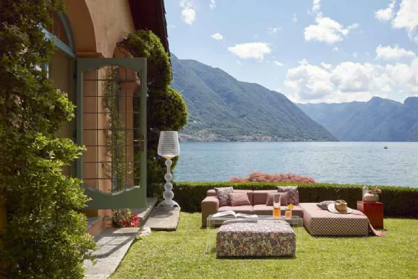 Kartell's Plastic Outdoor Sofa and Pouf