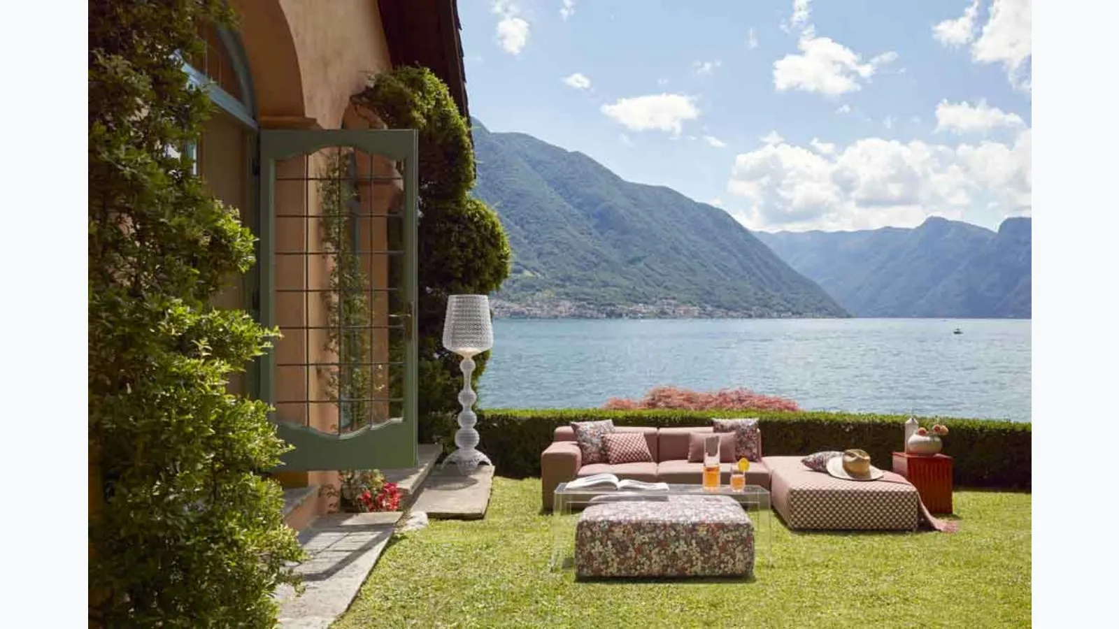 Kartell's Plastic Outdoor Sofa and Pouf