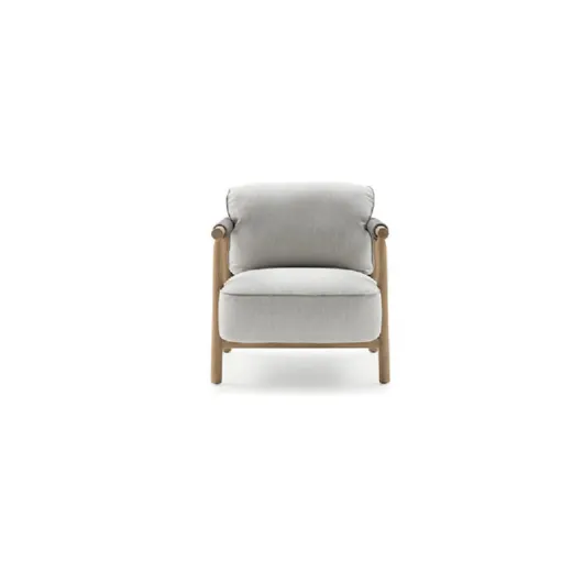 Nathy armchair in fabric and wood by Ditre Italia.