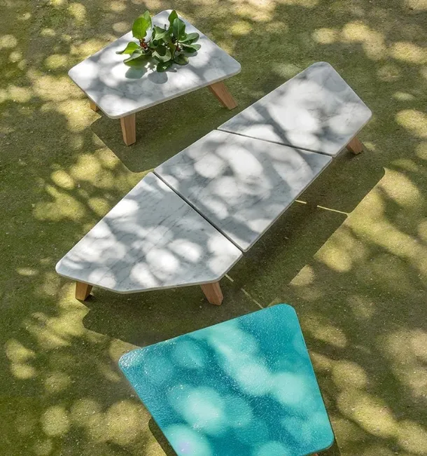 Rafael coffee table in Ethimo marble