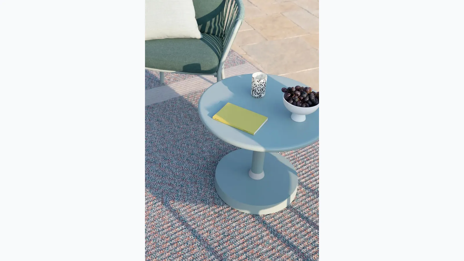 Aluminum painted coffee table Rion Tonik Omnia Selection by Fast.