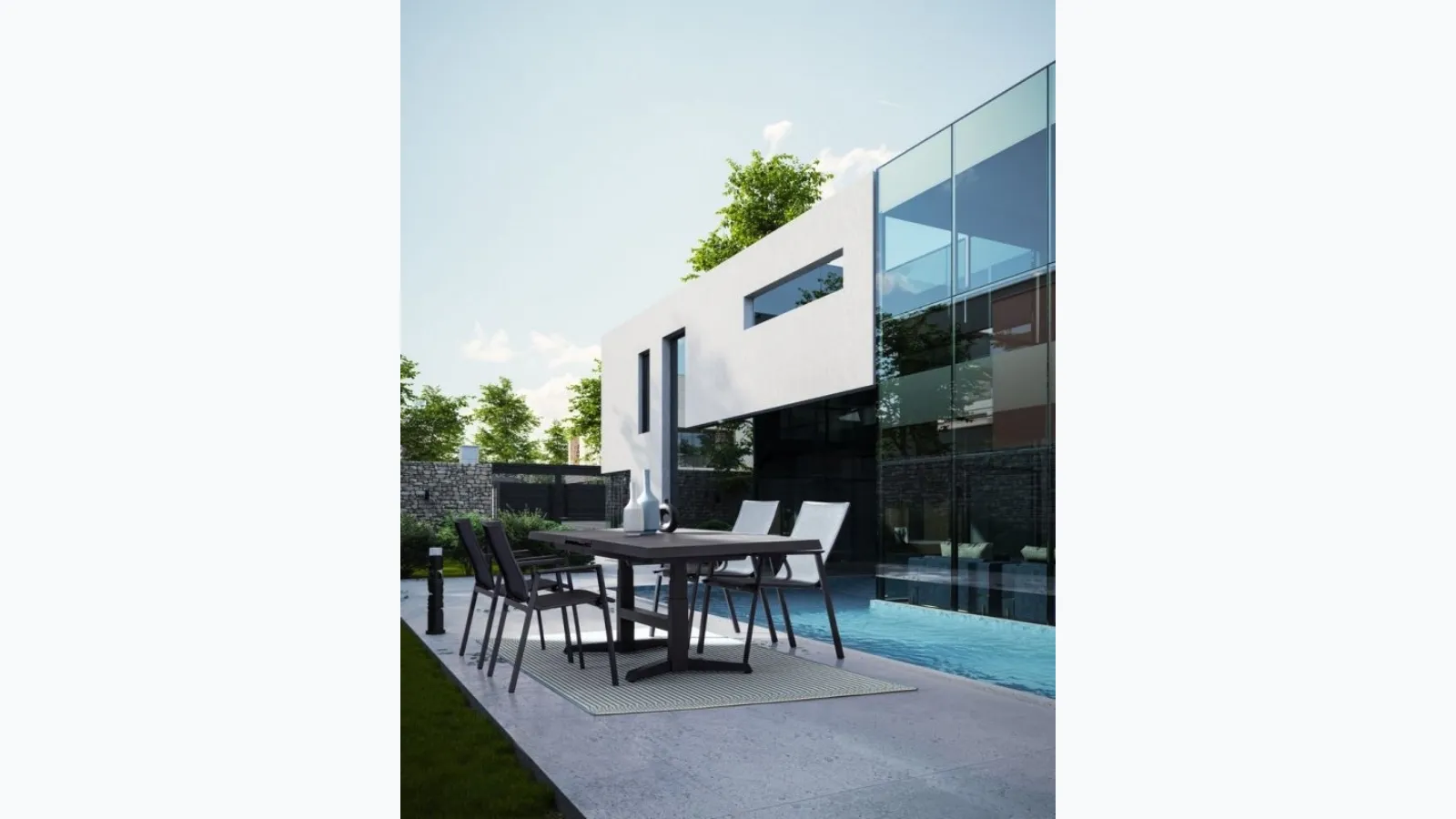 Robert ceramic table by Bizzotto