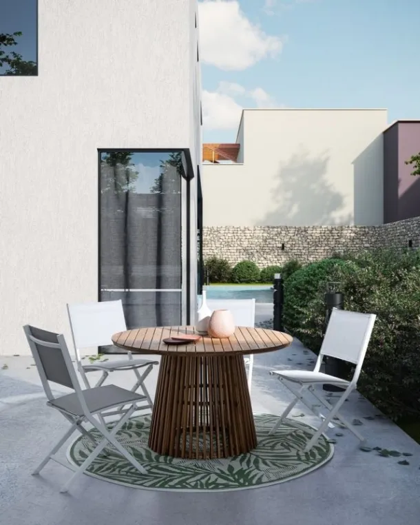 Round wooden table Rodano by Bizzotto