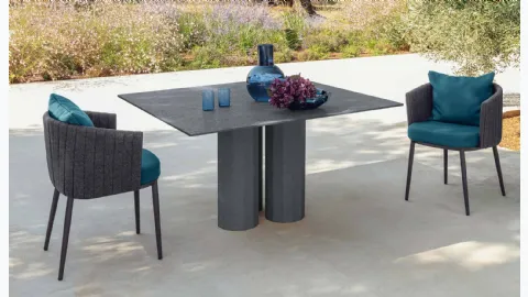 Square Concrete Salinas table by Talenti