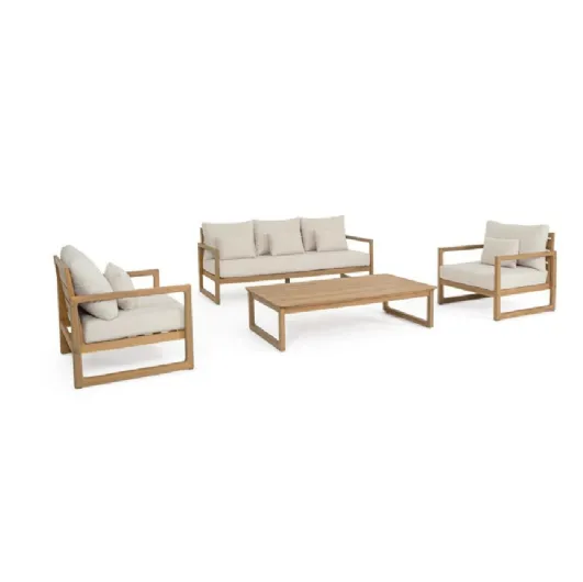 Acacia wood living room Adrian by Bizzotto