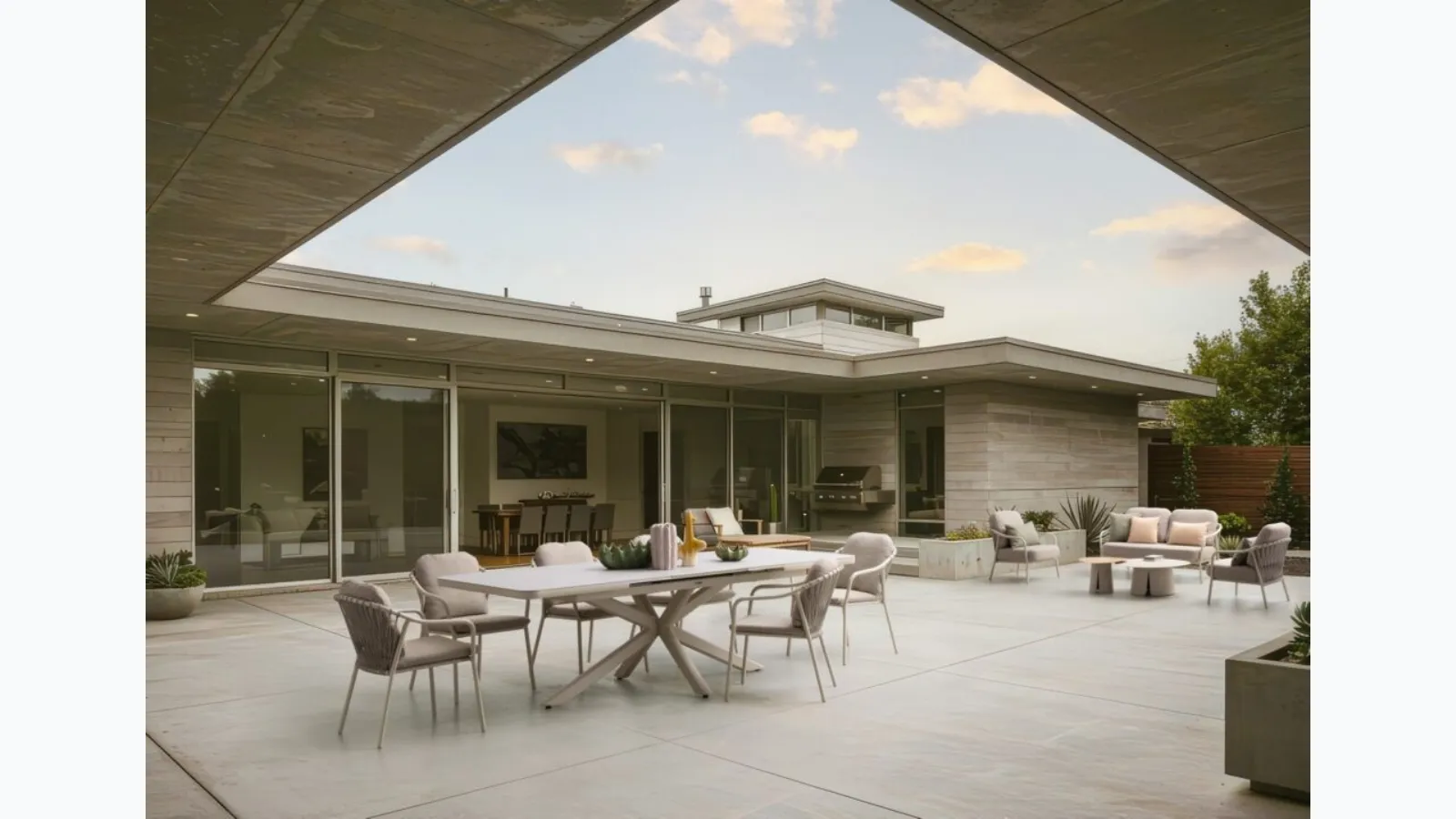Edvige Aluminum Living Room by Bizzotto