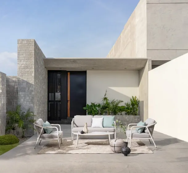 Miravet Aluminum Lounge by Bizzotto