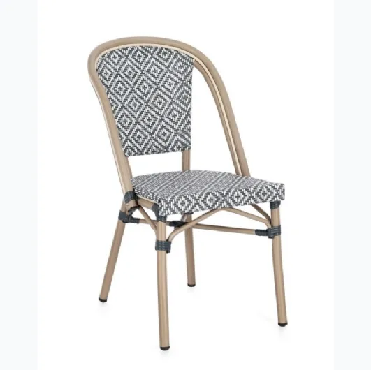Silveira chair in fabric and metal by Bizzotto.