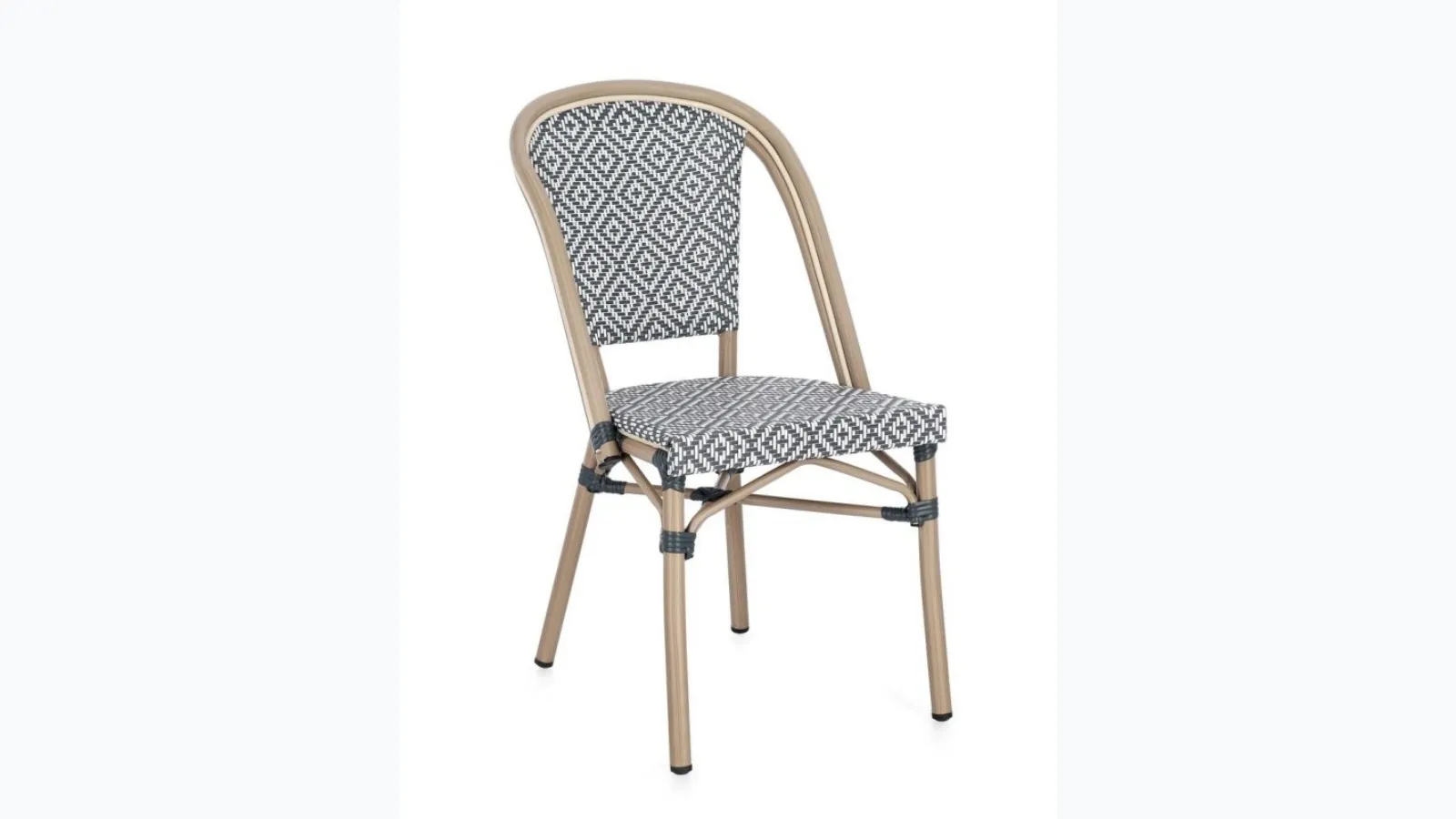Silveira chair in fabric and metal by Bizzotto.