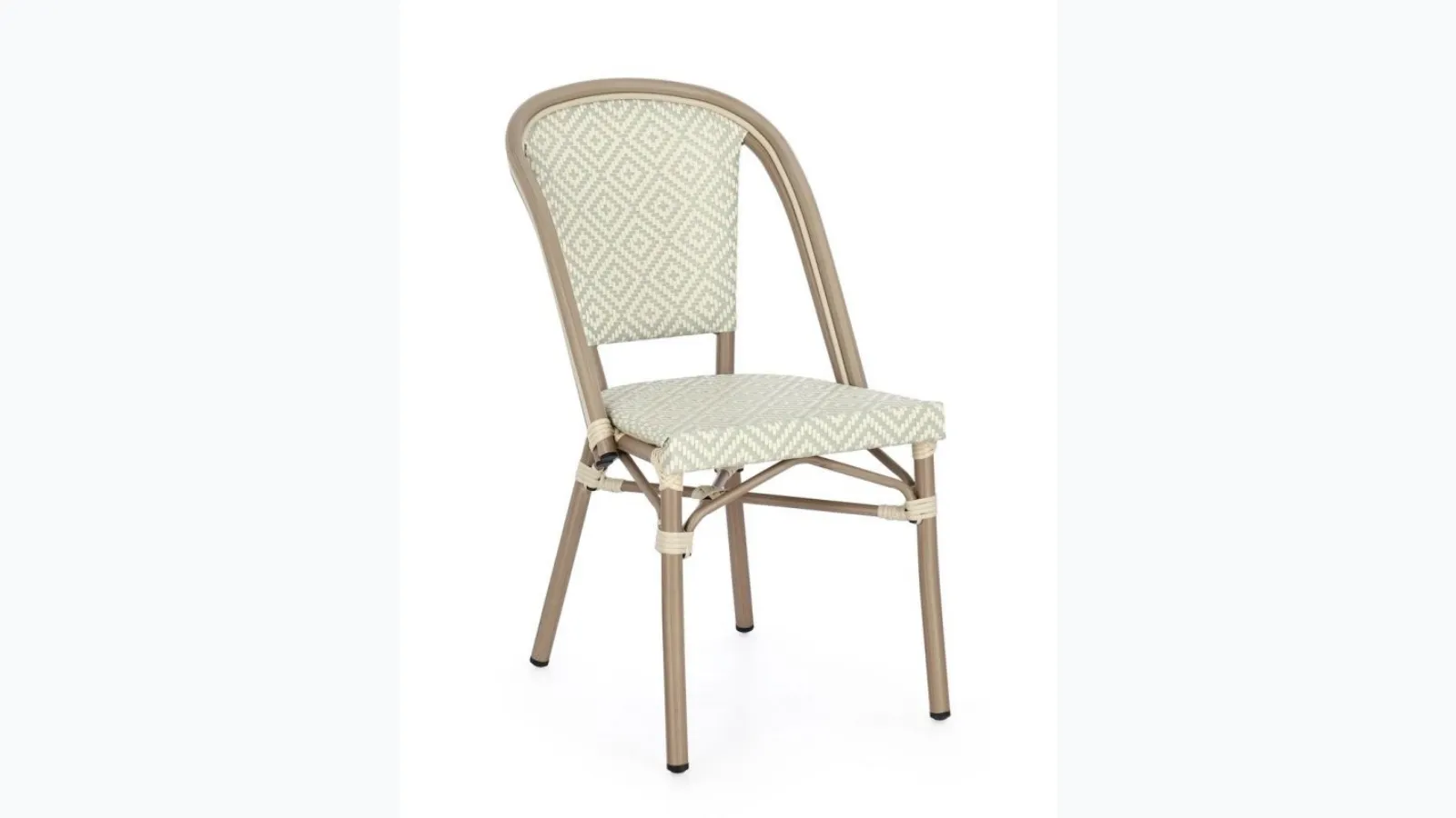 Silveira chair in fabric and metal by Bizzotto.