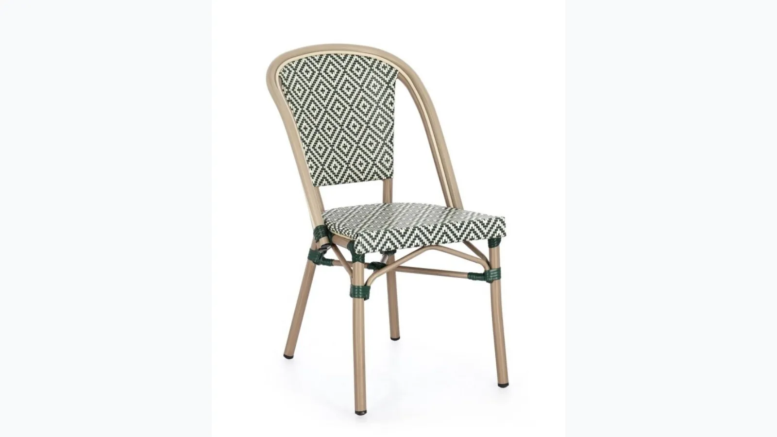 Silveira fabric and metal chair by Bizzotto.