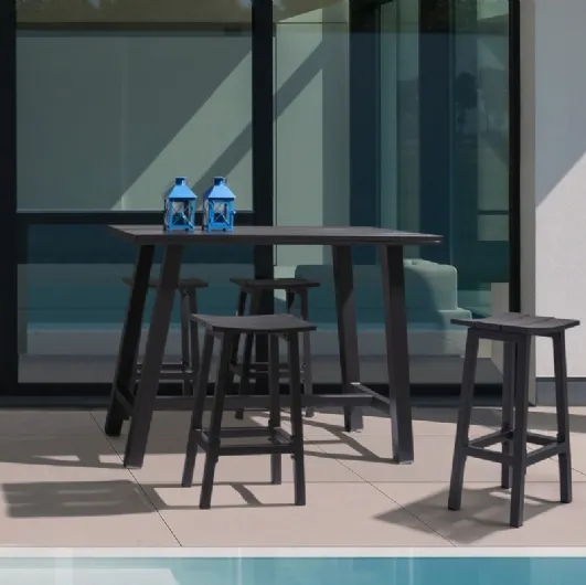 Table and Skipper stool by Bizzotto.