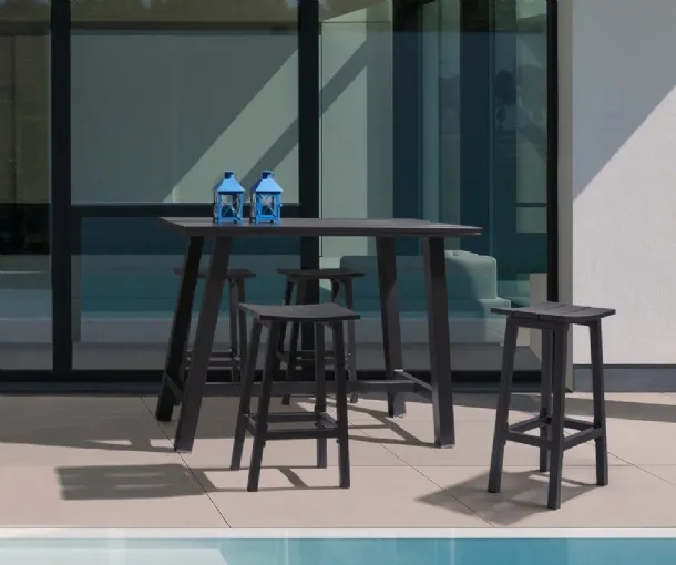 Table and Skipper stool by Bizzotto.
