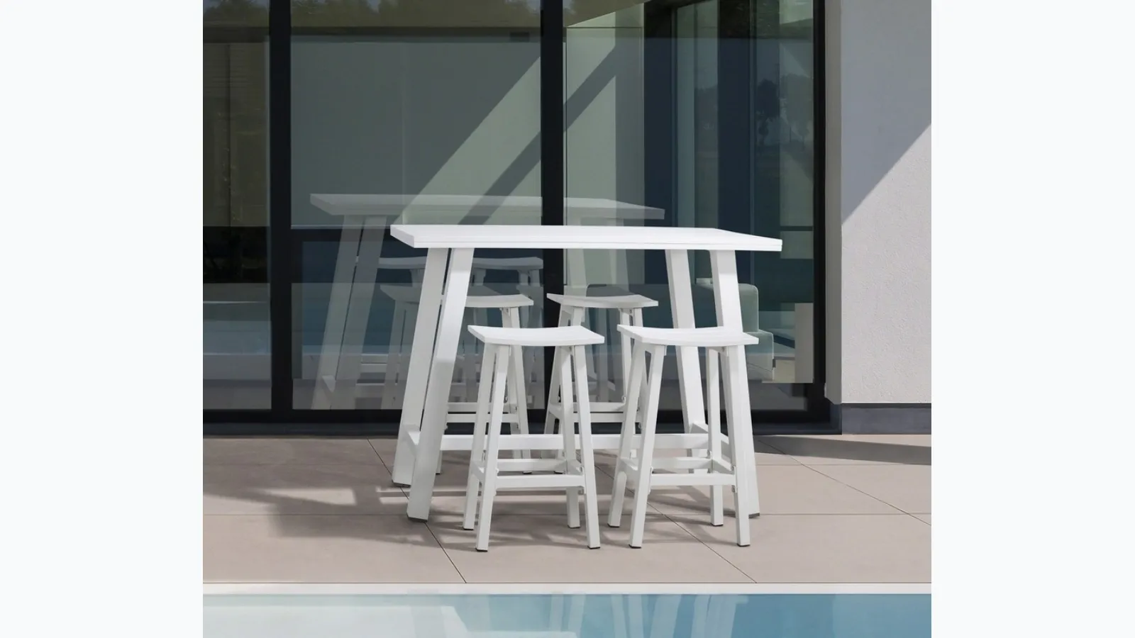 Table and Skipper stool by Bizzotto