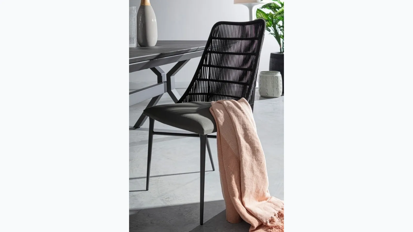 Chair in rope Tablita by Bizzotto