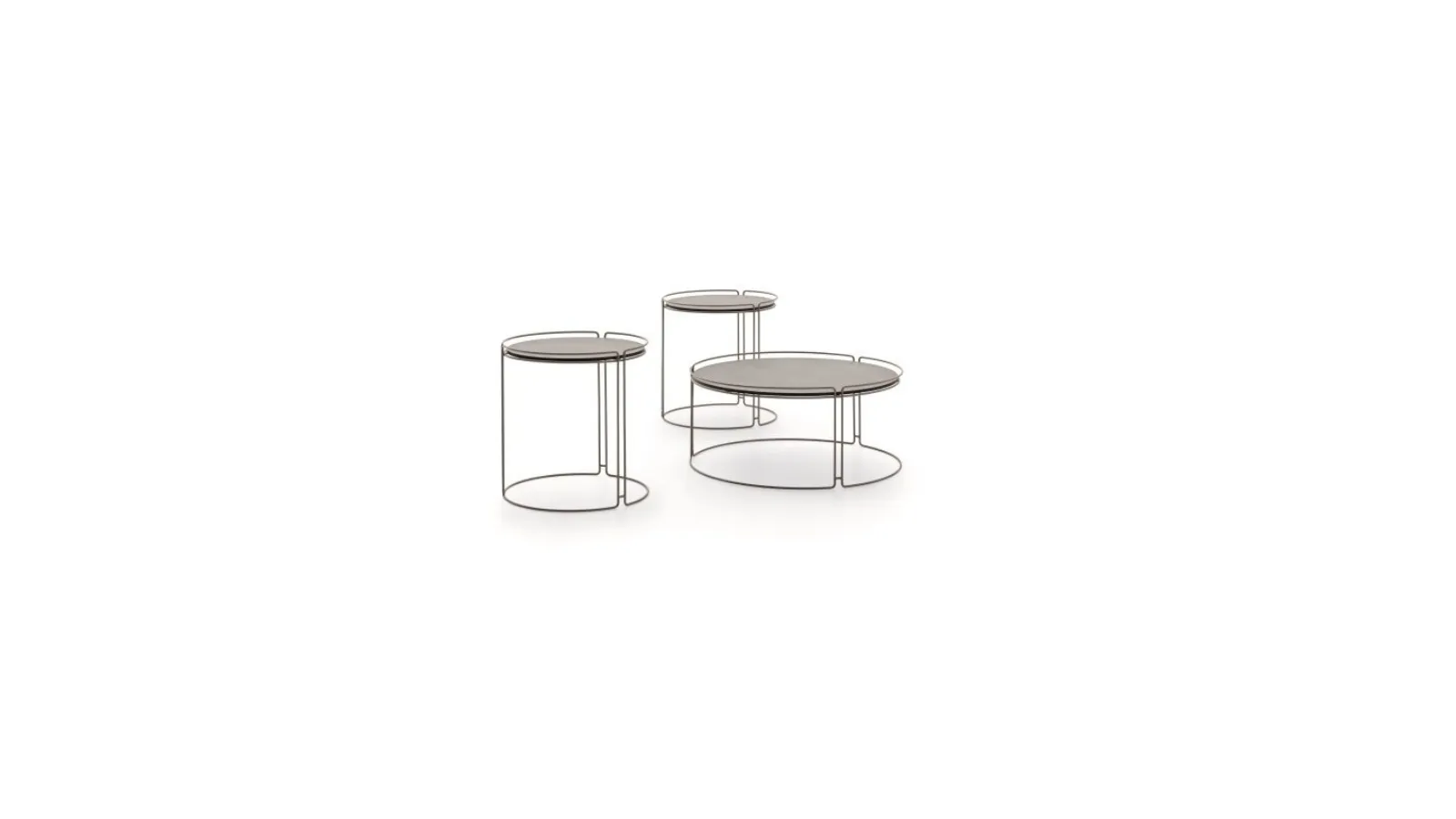 Monolith coffee table in stoneware and metal by Ditre Italia.