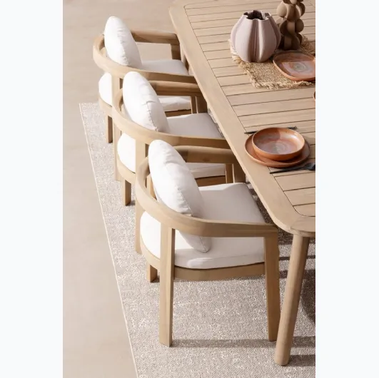 Bizzotto Acacia Wood Pablo Table and Chairs