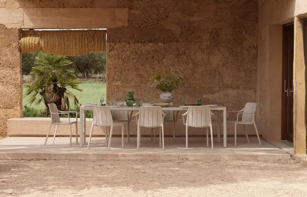 Extendable outdoor table Tevere 210 by Nardi