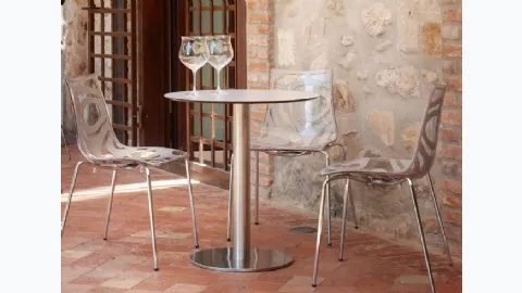 Tiffany round column table by Scab Design.