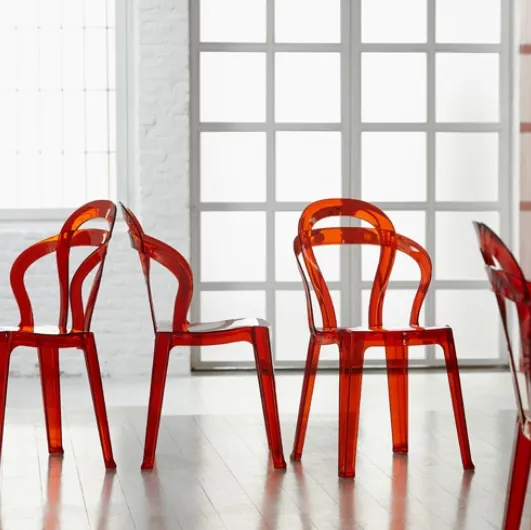 Stackable outdoor chair Titì by Scab Design