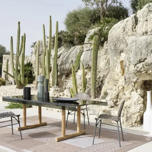 Torii glass table by Gervasoni.