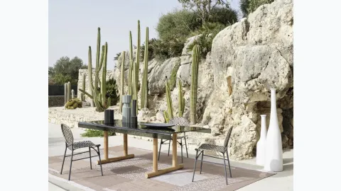 Torii glass table by Gervasoni.